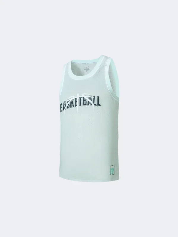 Erke Jersey Sea Men Basketball T-Shirt Sea Salt Green