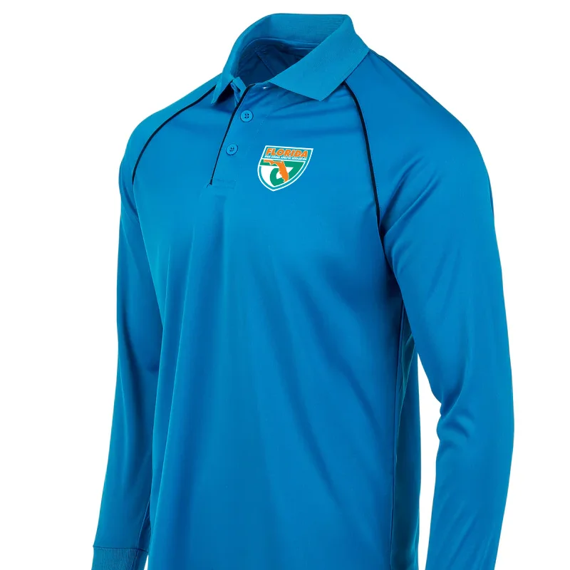 FHSAA Logo Long Sleeve Blue Volleyball Shirt