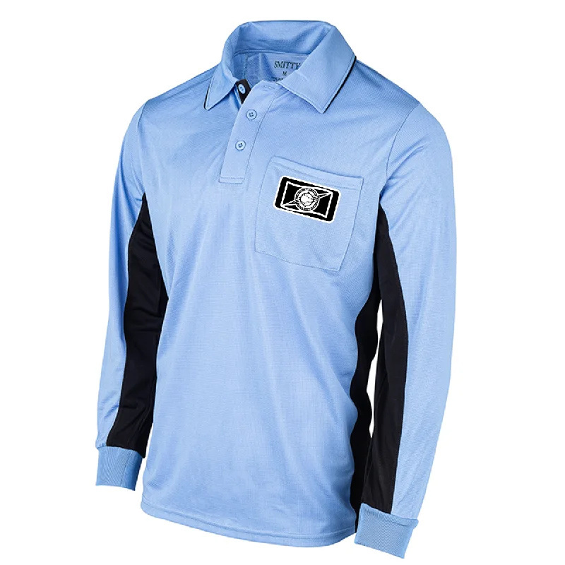 Frontier League Blue Pro Flex Long Sleeve Umpire Shirts