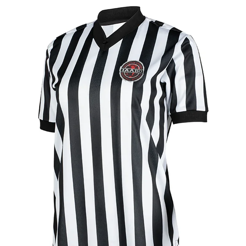 IAABO Logo Women's Referee Shirt w/ Flag on Back