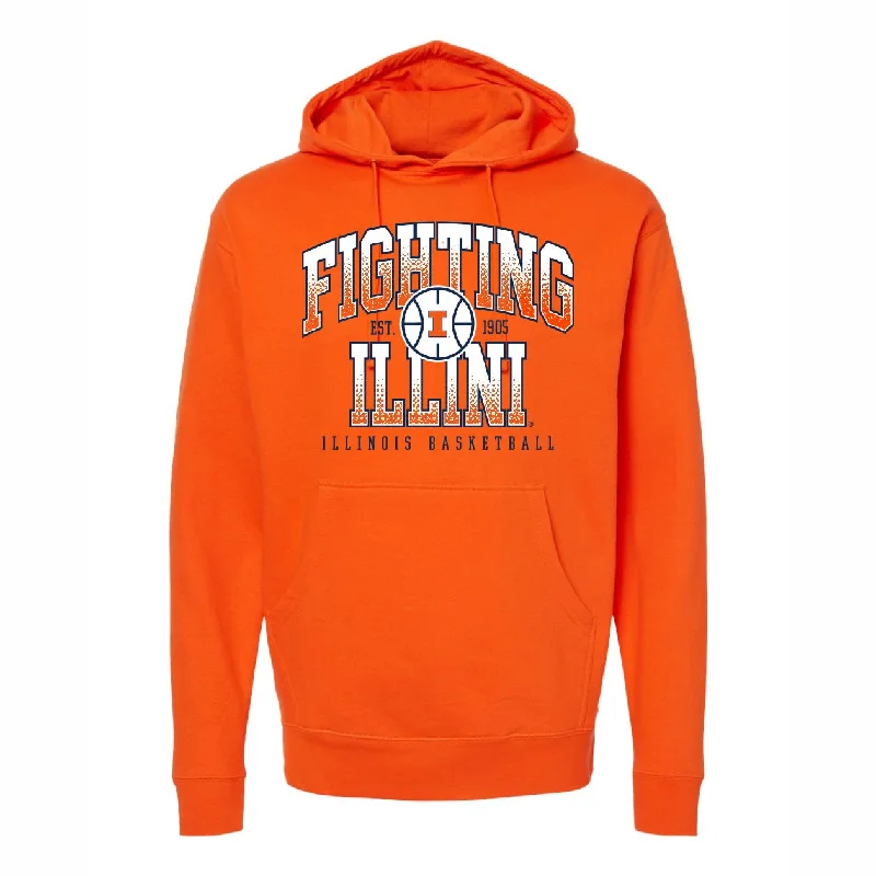 Illinois Fighting Illini Men's Gradient Basketball Hoodie