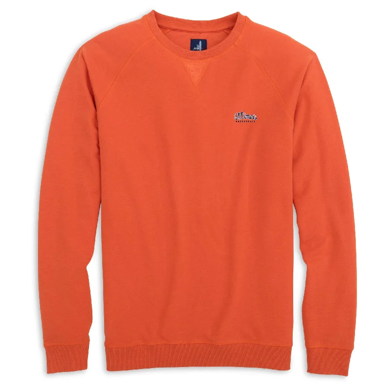 Illinois Fighting Illini Men's Johnnie-O Basketball Orange Crew