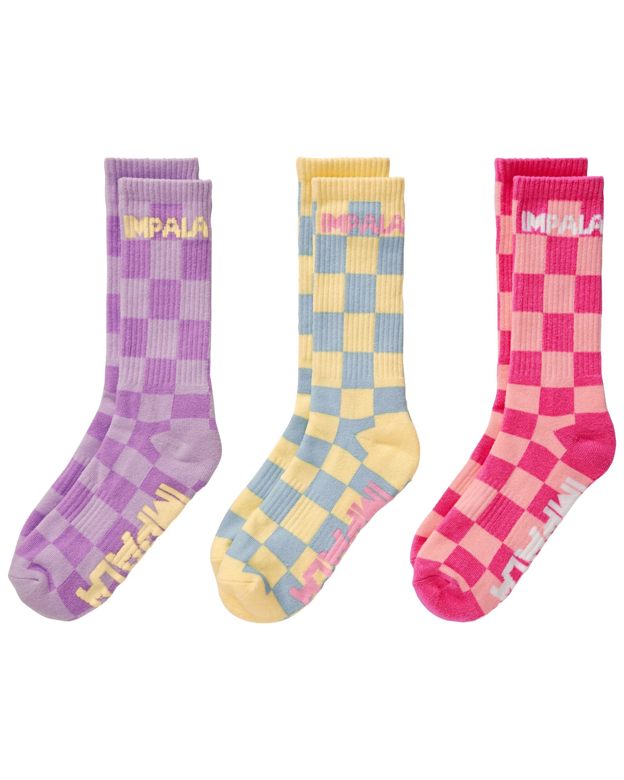 Impala - Check Sock - 3-pack