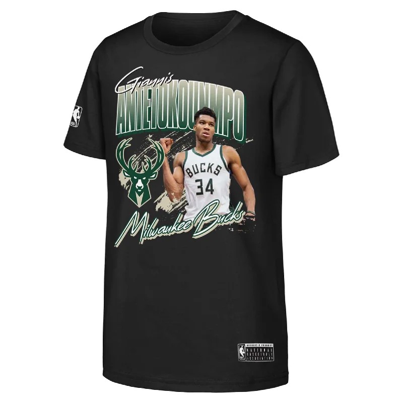 Junior's NBA Milwaukee Bucks Giannis Antetokounmpo Jones Tee