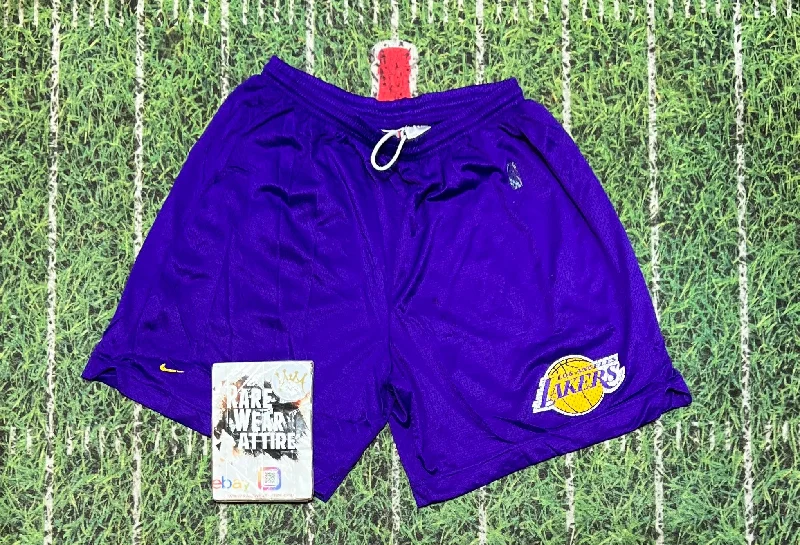 Los Angeles Lakers NBA Nike Xxl Purple Shorts Practice Worn Basketball