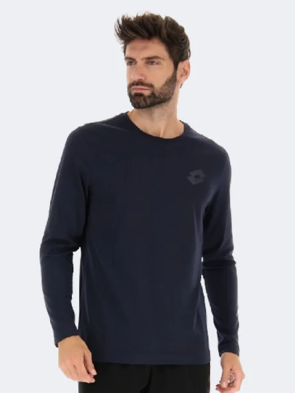 Lotto Msc Men Lifestyle Long Sleeve Navy Blue