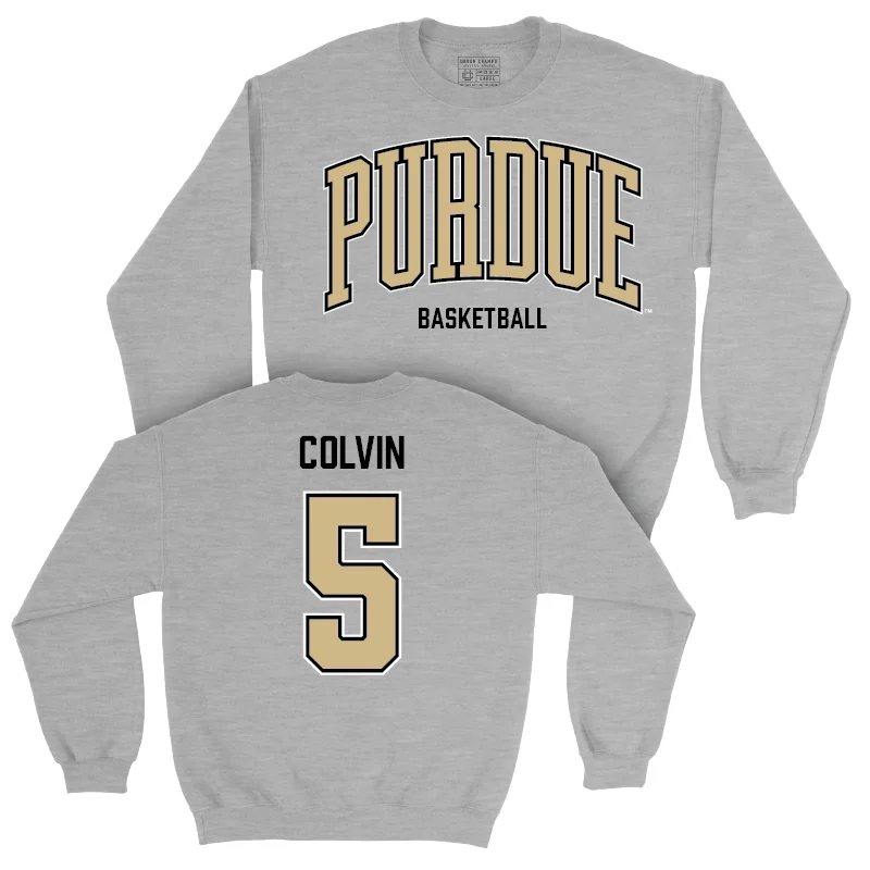 Men's Basketball Sport Grey Arch Crew - Myles Colvin | #5