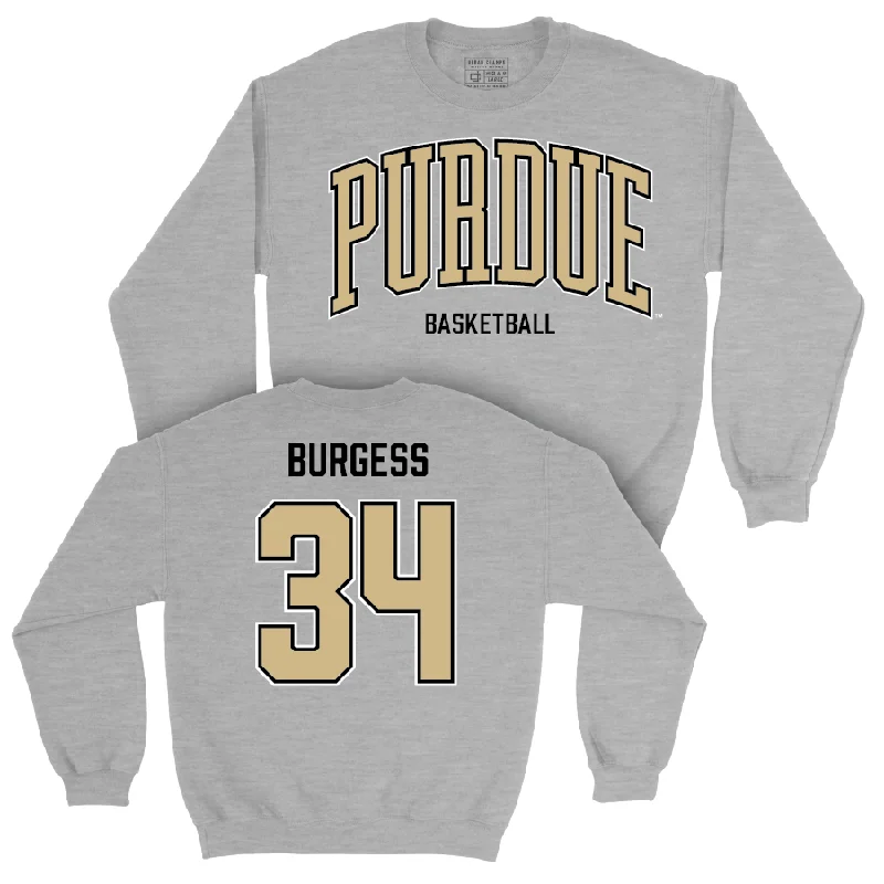 Men's Basketball Sport Grey Arch Crew  - Raleigh Burgess