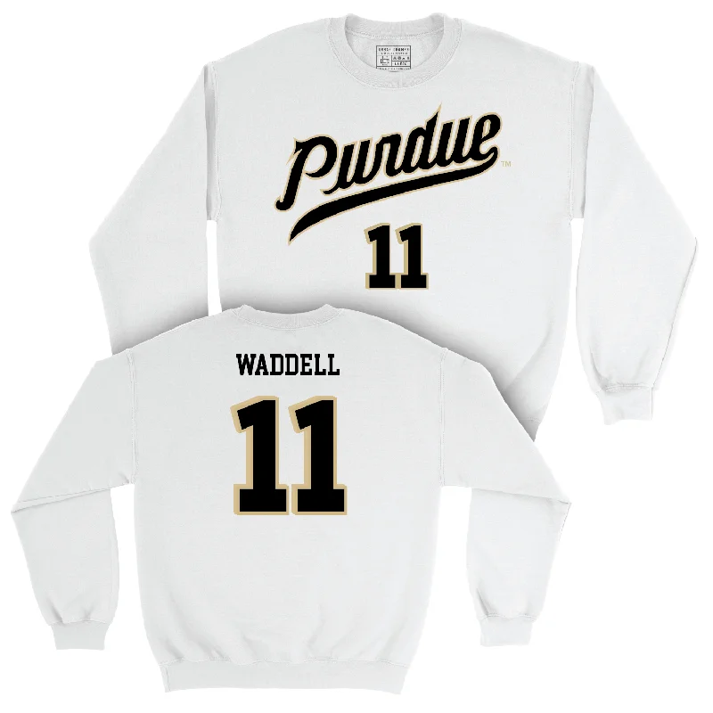 Men's Basketball White Shirsey Crew - Brian Waddell | #11