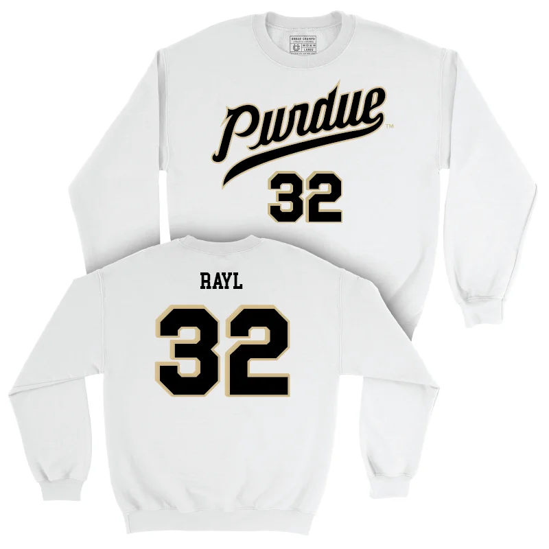 Men's Basketball White Shirsey Crew - Jace Rayl | #32