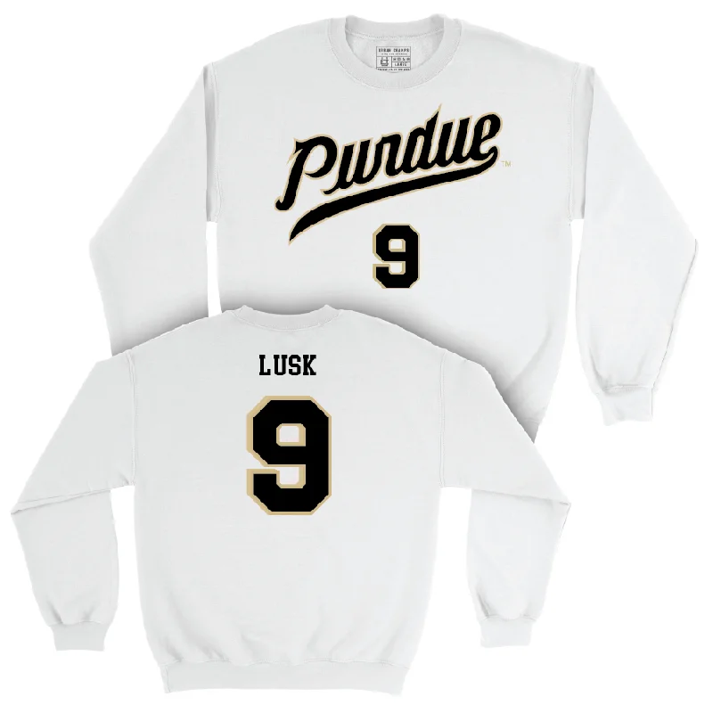 Men's Basketball White Shirsey Crew  - Jack Lusk