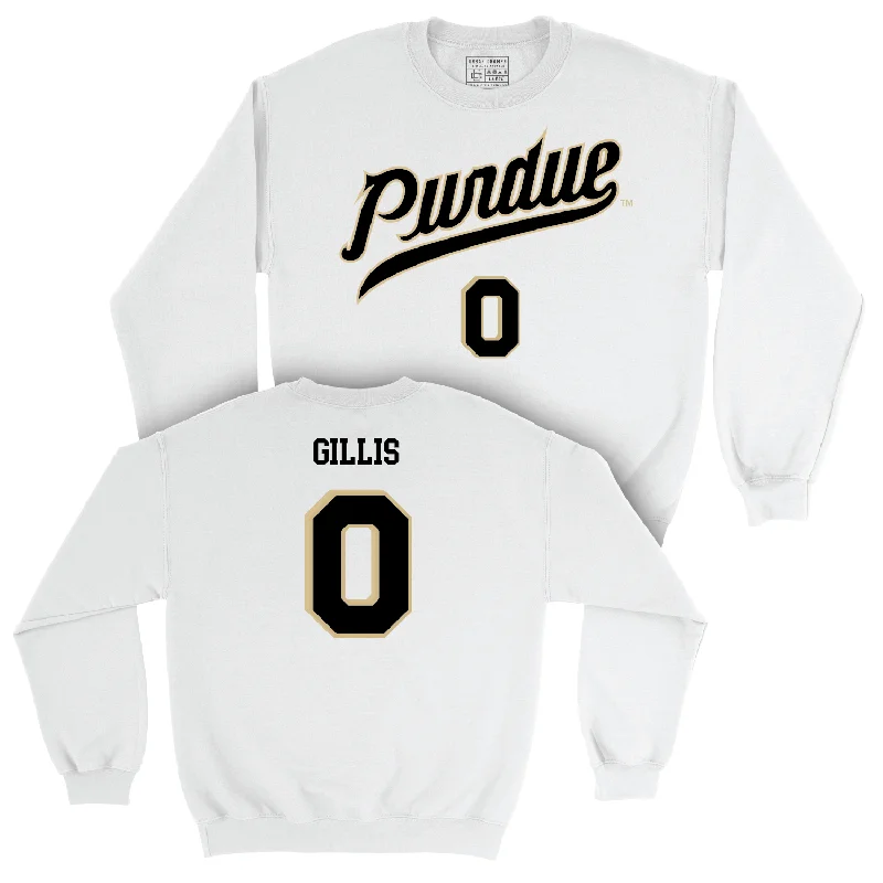 Men's Basketball White Shirsey Crew - Mason Gillis | #0