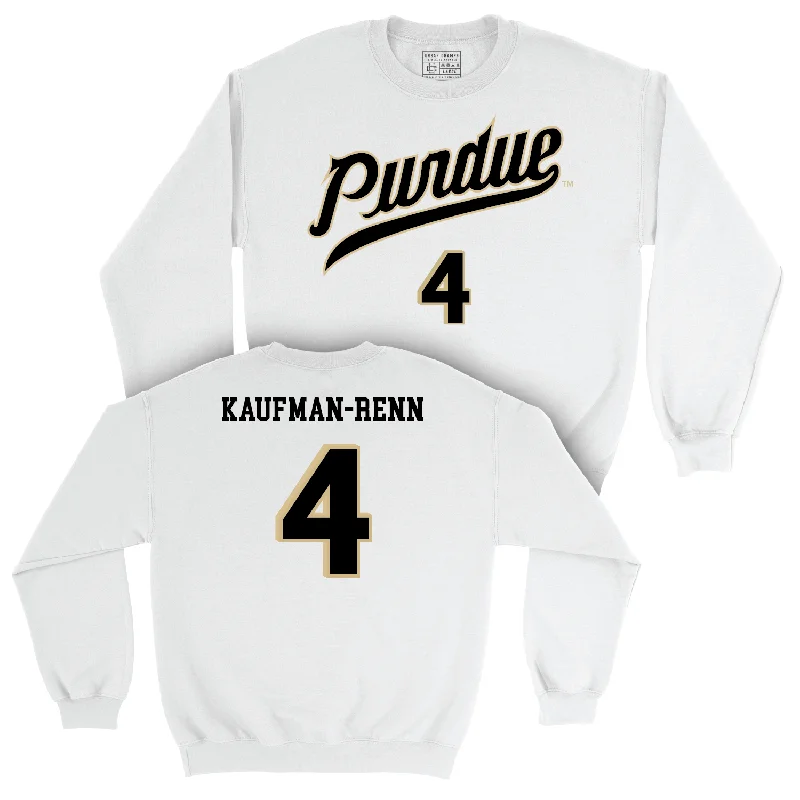 Men's Basketball White Shirsey Crew - Trey Kaufman-Renn | #4