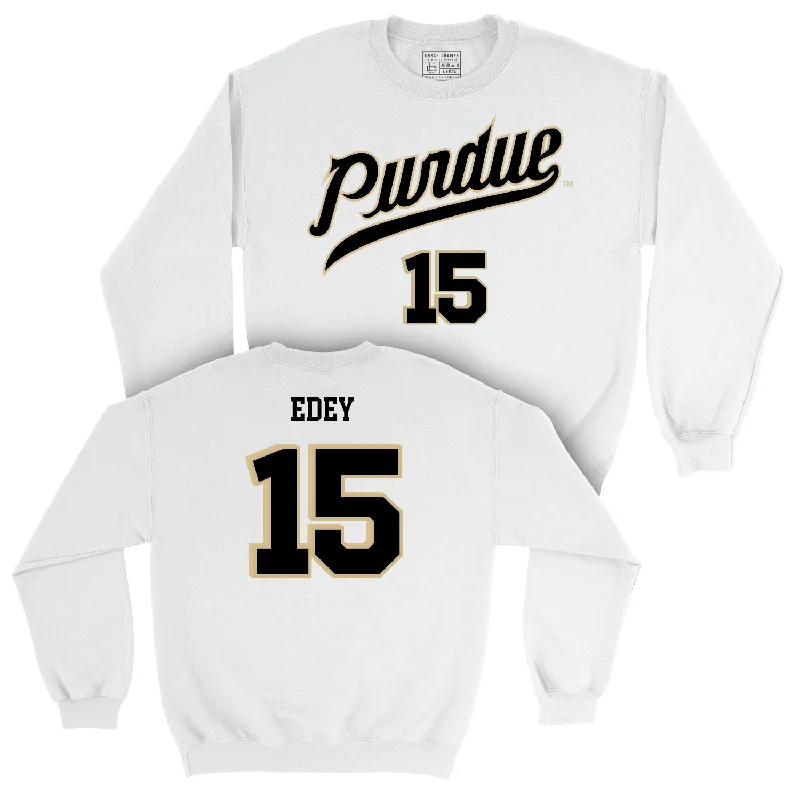 Men's Basketball White Shirsey Crew - Zach Edey | #15