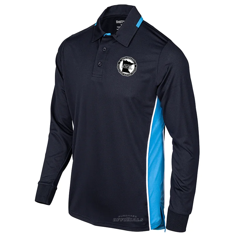 Minnesota MSHSL Softball Navy Men's Long Sleeve Umpire Shirts