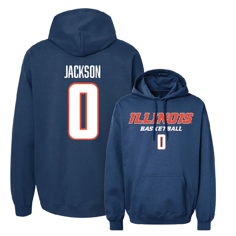 Navy Illinois Classic Hoodie - Camille Jackson