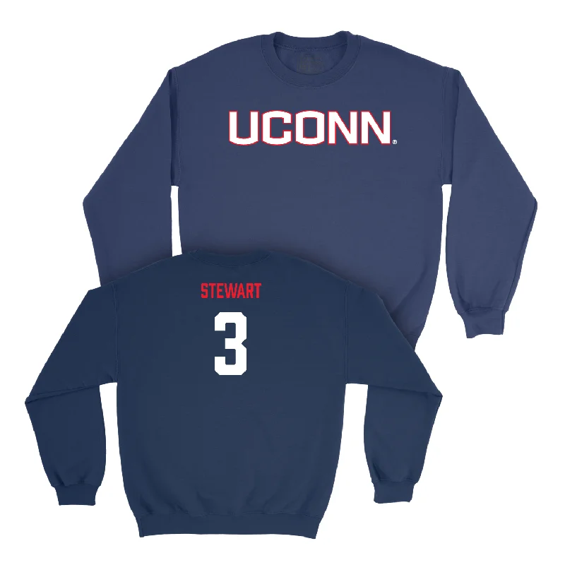 Navy Men's Basketball UConn Crewneck - Jaylin Stewart