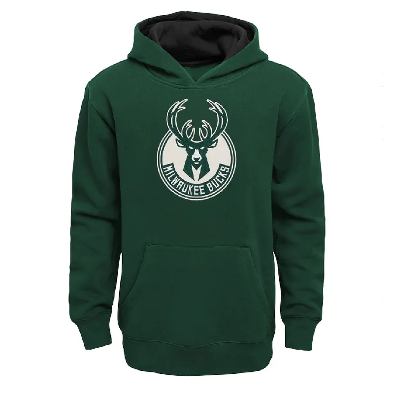 NBA - Kids' (Junior) Milwaukee Bucks Prime Pullover Hoodie (HK2B7BBA0 BCK)