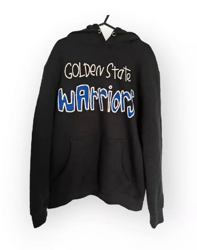 NBA Lab Golden State Warriors Pullover Hoodie, Black, Size Medium