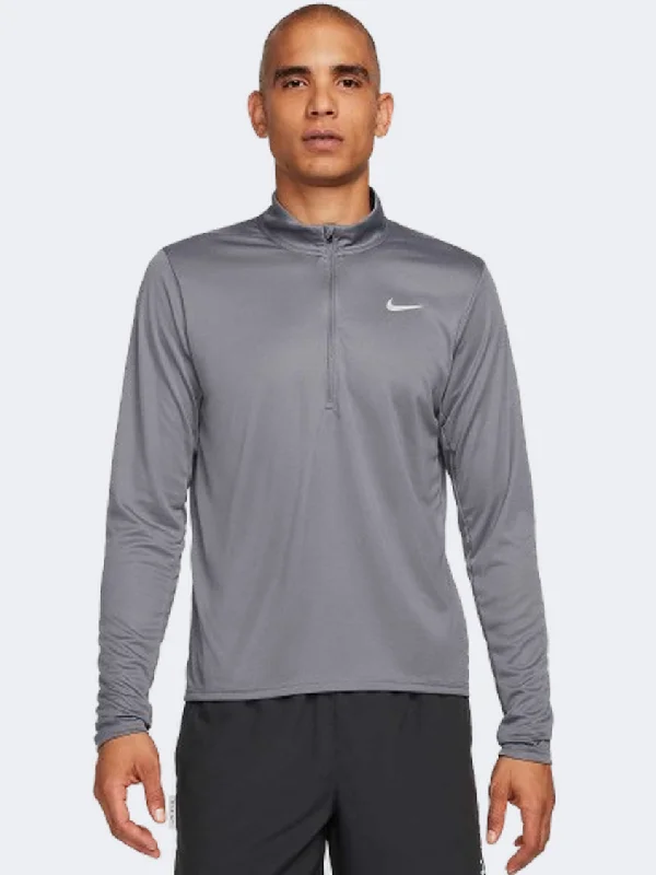 Nike Df Pacer Men Running Long Sleeve Smoke Grey