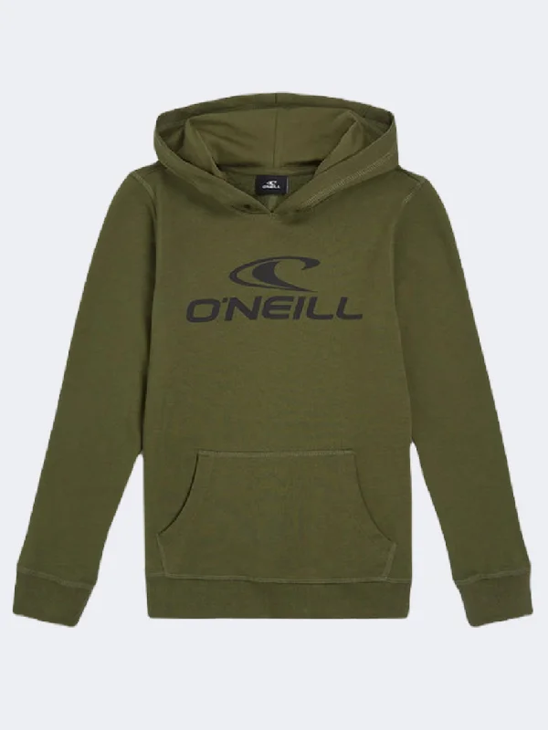 Oneill Logo Boys Lifestyle Hoody Forest Night