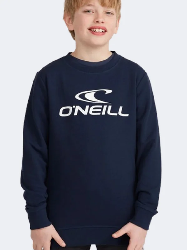 Oneill Logo Boys Lifestyle Sweatshirt Ink Blue