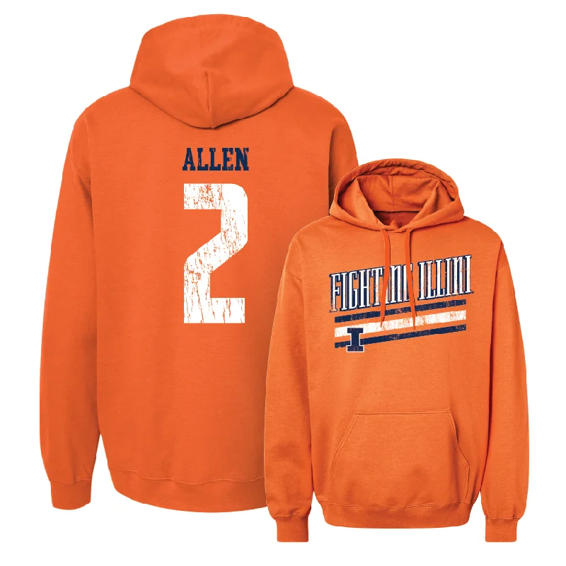 Orange Slant Hoodie - Cori Allen