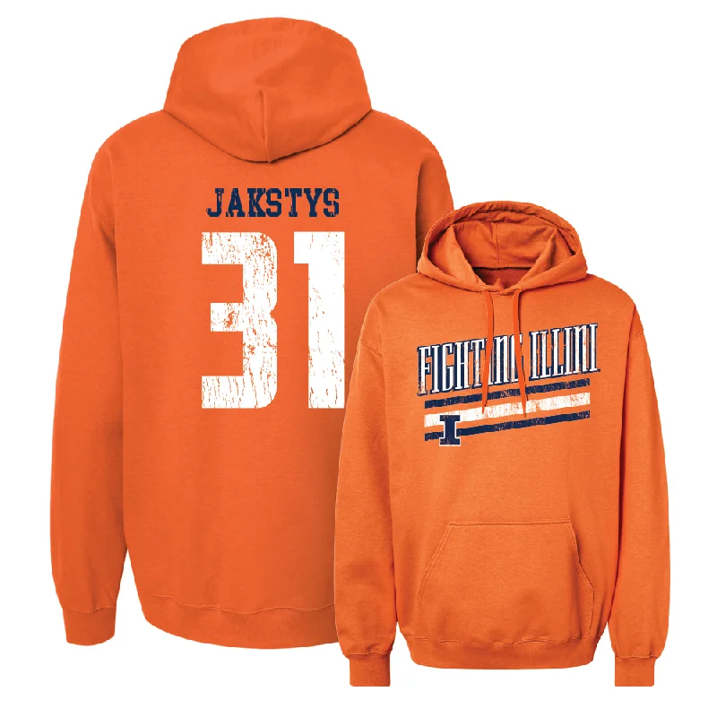 Orange Slant Hoodie  - Jason Jakstys