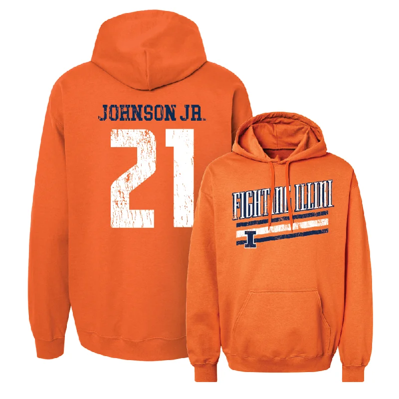 Orange Slant Hoodie  - Morez Johnson Jr.