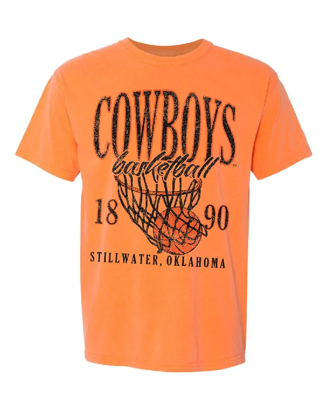 OSU Cowboys Big Basketball Orange Tee