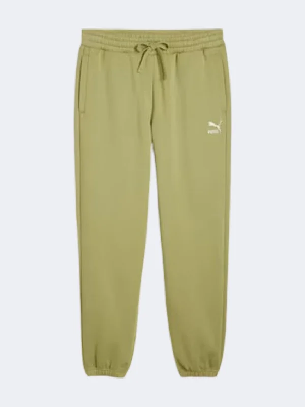 Puma Classic Small Logo Men Lifestyle Pantcalming Green