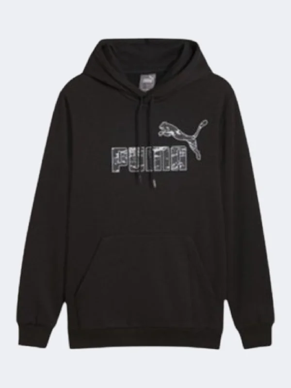 Puma Essentials Camo Men Lifestyle Hoody Black