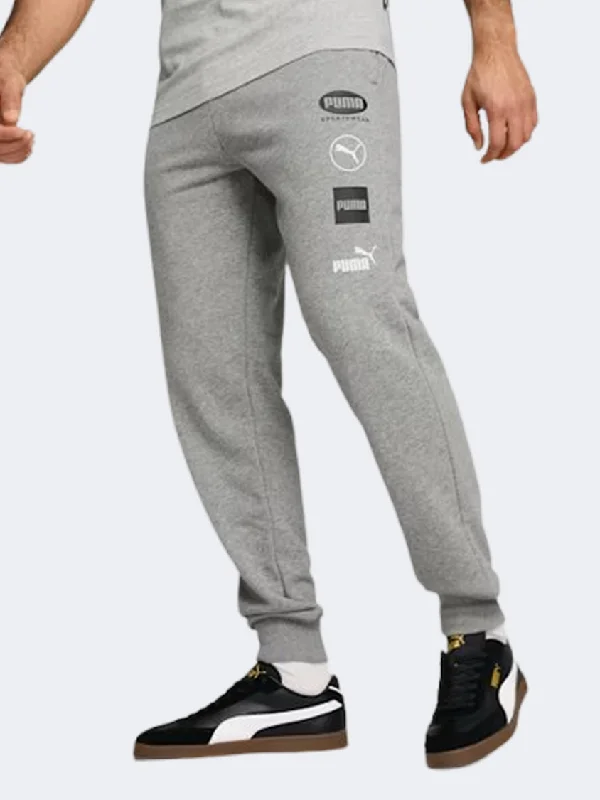 Puma Power Graphic Men Lifestyle Pant Grey Heather