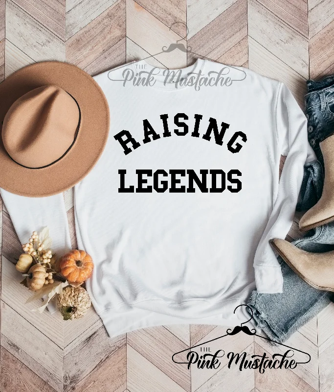 Raising Legends Quality Softstyle Sweatshirt/ Sports Mom Sweatshirt/ Baseball Mom/Football Mom