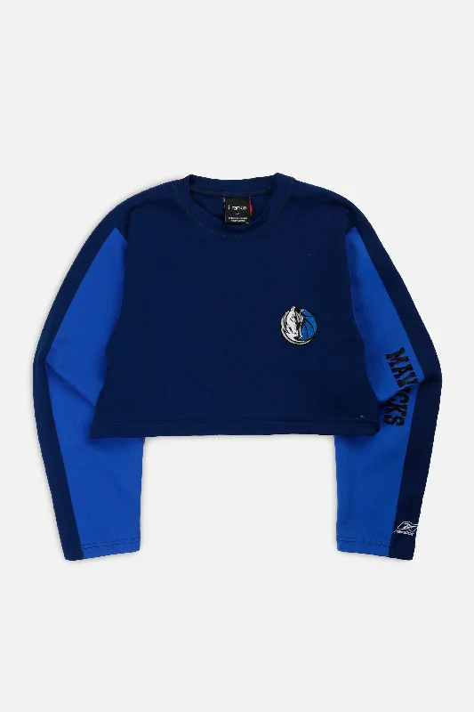 Rework Dallas Mavericks NBA Crop Long Sleeve Tee - S