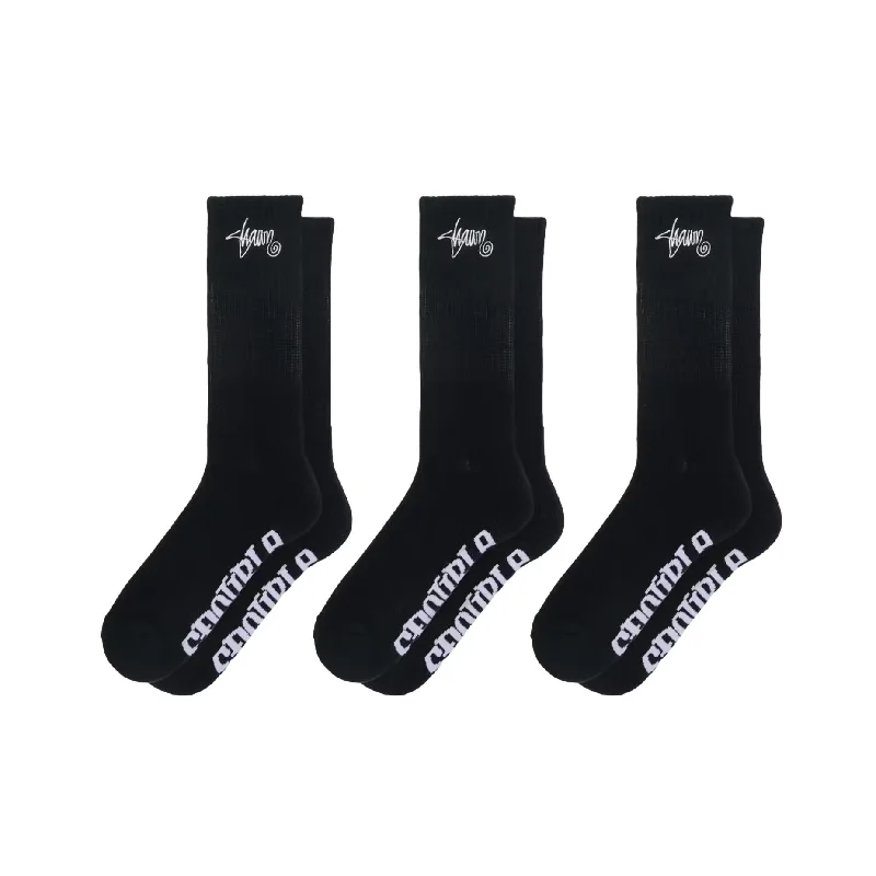 S Double Socks 3pk