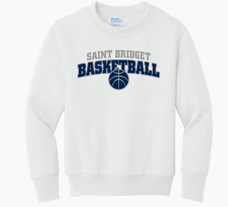 Saint Bridget Basketball Port & Company Youth Core Fleece Crewneck Sweatshirt