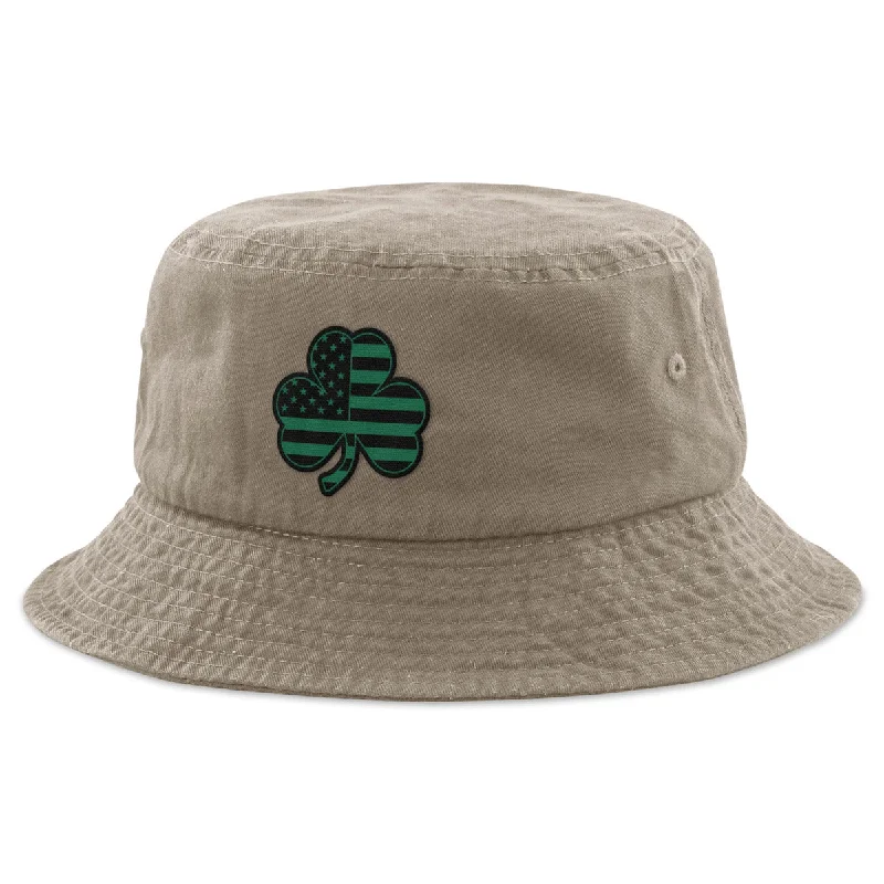 Shamrock Stars & Stripes Tonal Bucket Hat