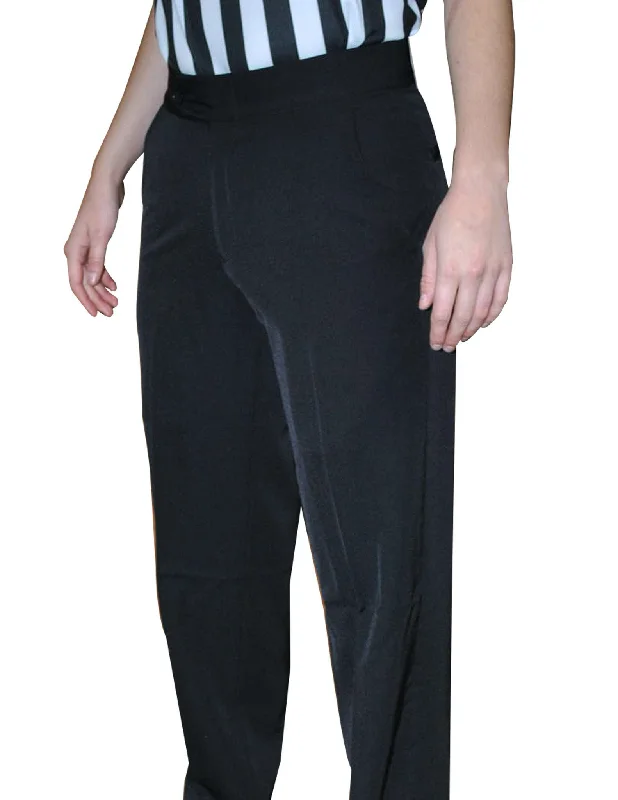 Smitty | BKS-288 | Women's 4-Way Stretch Flat Front Referee Pants w/ Slash pockets | Basketball | Wrestling