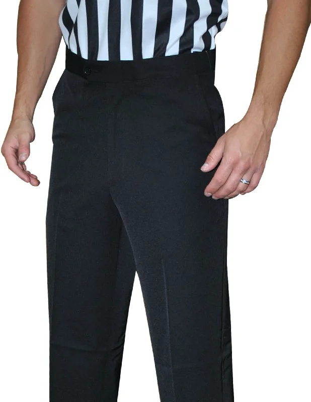 Smitty | BKS-290 | New Tapered Fit | 4-Way Stretch Flat Front Referee Pants w/ Western Pockets | Basketball | Wrestling