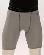 Smitty Grey Compression Shorts with Cup Pocket