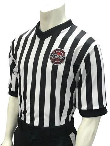 ASBI200 Smitty's IAABO Black and White Stripe Shirt I200