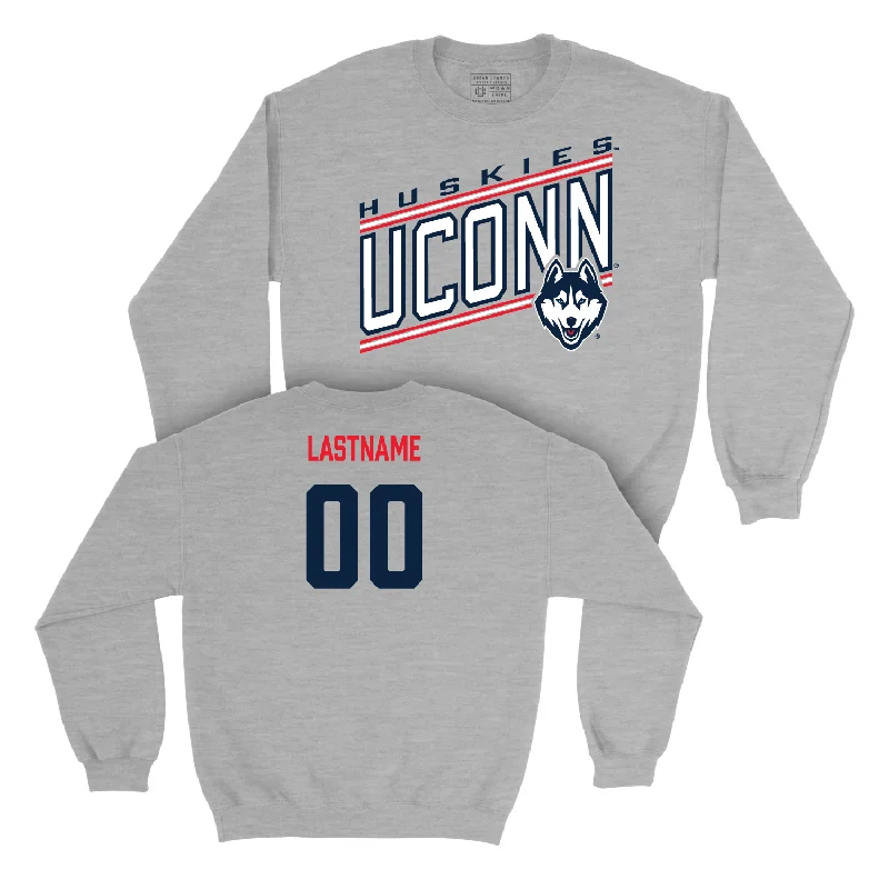 Sport Grey Women's Basketball Vintage Crewneck - Caroline Ducharme