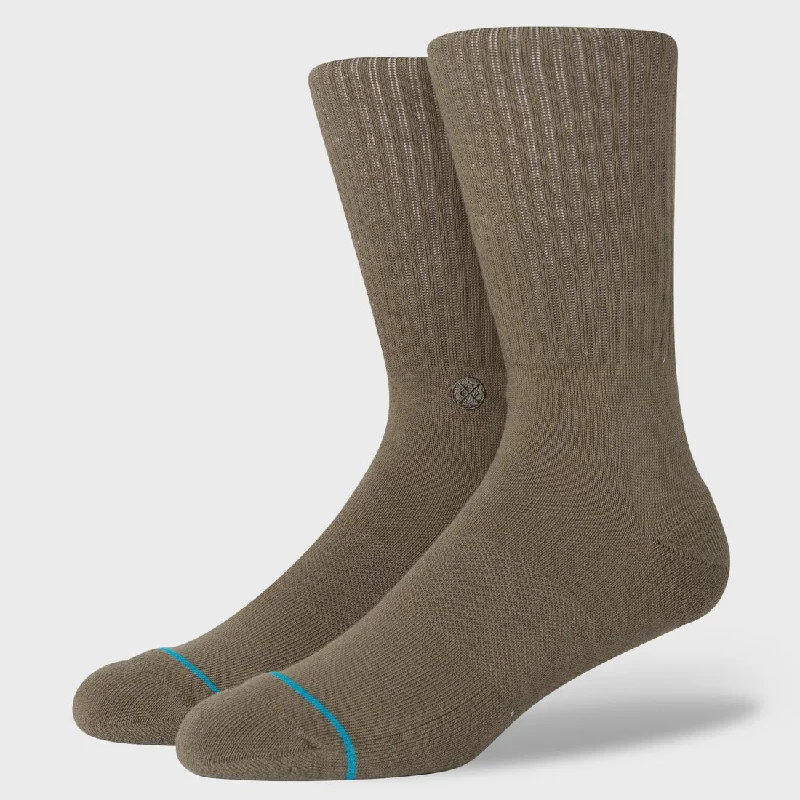 Stance Icon Socks Green Olive