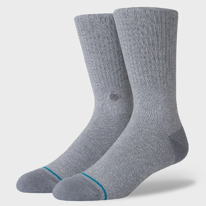 Stance Icon Socks Grey Heather