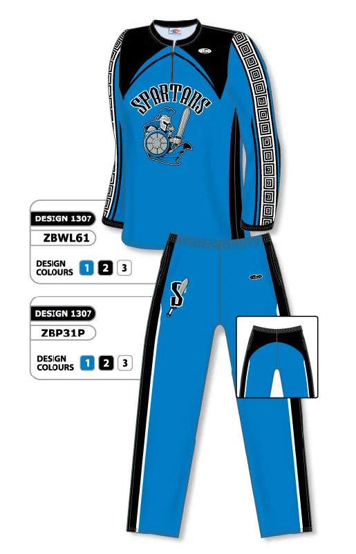 Athletic Knit Sublimated Long Sleeve Basketball Warm Up Set Design 1307