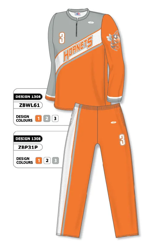 Athletic Knit Sublimated Long Sleeve Basketball Warm Up Set Design 1308