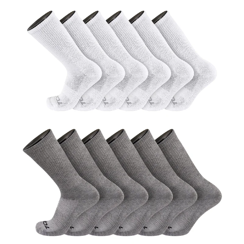 12 Pairs-White/Grey