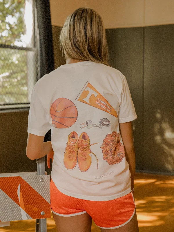 Tennessee Vols Basketball Memorabilia White Tee