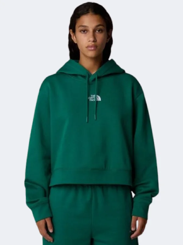 The North Face Essential Crop Women Lifestyle Hoody Green